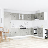 Sink Base Cabinet with Door Porto 2 pcs Grey 80 x 46 x 84.5 cm 3315025