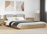 Bed Frame with Headboard with Storage Artisan Oak 120 x 200 cm 3416347