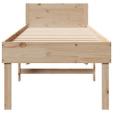 Bed Frame without Mattress 90x190 cm Single Solid Wood Pine 855741
