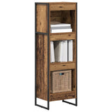 Book Cabinet Old Wood 40 x 30 x 121 cm Engineered Wood 886370