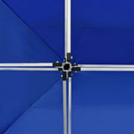 Professional Folding Party Tent Aluminium 4.5x3 m Blue 45492