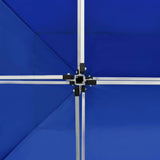 Professional Folding Party Tent Aluminium 4.5x3 m Blue 45492