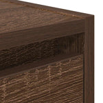ZNTS Wall-mounted Bedside Cabinets 2 pcs Brown Oak 38x34x40 cm 861260