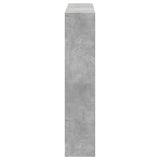 Book Cabinet Concrete Grey 137.5x29x137.5 cm Engineered Wood 3310292