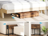 80 cm Drop Leaf Writing Work Desk - Rustic Brown T3398P344183