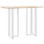 ZNTS Bar Table Legs T-Shaped 2 pcs White 40x35x cm Steel 4013097