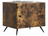 Bedside Cabinet Smoked Oak 43 x 34.5 x 50 cm Engineered Wood 895495