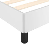 Bed Frame without Mattress White 135x190cm Double Faux Leather 349899