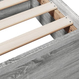 Bed Frame with Drawers without Mattress Grey Sonoma 120x200 cm 3280305