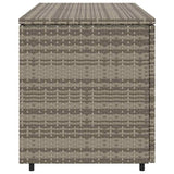 Garden Storage Cabinet Grey 110x55x60.5 cm Poly Rattan 365569