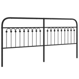 Metal Replace Headboard Black 193 cm 376637