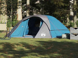 Camping Tent Cabin 4-Person Blue Waterproof 4009559