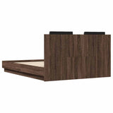 Bed Frame without Mattress Brown Oak 120x190 cm Small Double 3209967
