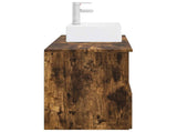 Bathroom Furniture Set 2 pcs Smoked Oak Engineered Wood 3404059