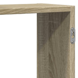 Wall Shelf Sonoma Oak 129x18x42 cm Engineered Wood 853220