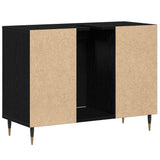 Bathroom Cabinet Black 80 x 33 x 60 cm Engineered Wood 873894