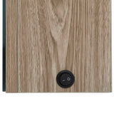 LED Bathroom Mirror Cabinet 89x14x62 cm Oak 326529