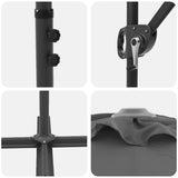 Umbrella Anthracite 372 x 198 x 243 cm Polyester and Aluminium 42003377