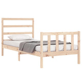 Bed Frame without Mattress 90x200 cm Solid Wood Pine 3191891