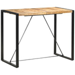 ZNTS Bar Table 140x70x110 cm Solid Mango Wood 285957