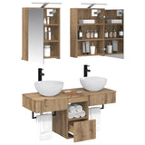 Bathroom Cabinet Set 5 pcs Artisan Oak Engineered Wood 3406286