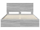 Bed Frame with Drawer Grey Sonoma 120 x 190 cm Engineer Wood 3411143
