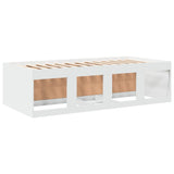 Daybed White Engineered wood 100x200 cm Daybed Rectangular 3280237