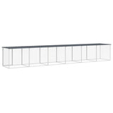 Chicken Cage with Roof Anthracite 603x98x90 cm Galvanised Steel 3189051