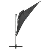 Cantilever Garden Parasol with Double Top Anthracite 250x250 cm 312362