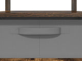 Coffee Table Smoked Oak 77 x 55 x 42 cm Engineered Wood 8000416