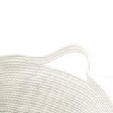 Storage Basket Grey and White 49x65 cm Cotton 358494