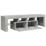 TV Cabinet with LED Lights Concrete Grey 140x36.5x40 cm 804368