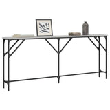 Console Table Grey Sonoma 180x23x75 cm Engineered Wood 837770