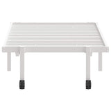 Bed Frame without Mattress Foldable White 75x190 cm Steel 4103964