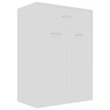 801071 Shoe Cabinet White 60x35x84 cm Engineered Wood