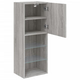 TV Cabinet with LED Lights Grey Sonoma 40.5x30x102 cm 837062