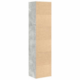 Bookcase Concrete Grey 31x24x127 cm Engineered Wood 860349