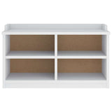 Hallway Bench SANDNES White 87x40x50 cm Solid Wood Pine 4010459