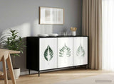 Sideboard HANAU Black Oak 102 x 33 x 76 cm Engineered Wood 8006985