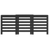 Radiator Cover Black Oak 205 x 21.5 x 83.5 cm Engineered Wood 869222