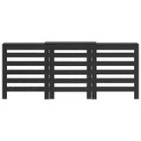 Radiator Cover Black Oak 205 x 21.5 x 83.5 cm Engineered Wood 869222