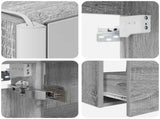 Bathroom Furniture Set 4 pcs Grey Sonoma 3407108