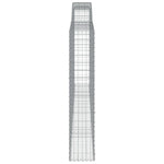Arched Gabion Basket 400x30x160/180 cm Galvanised Iron 153528
