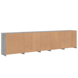 Sideboard with LED Lights Grey Sonoma 283x37x67 cm 3209028