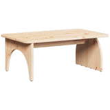 Coffee Table Natural 80 x 50 x 31 cm Solid pine wood 873517