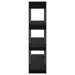 Book Cabinet/Room Divider Black 100x30x123.5 cm 811539