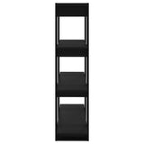 Book Cabinet/Room Divider Black 100x30x123.5 cm 811539
