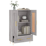 Highboard Grey Sonoma 69.5x31x115 cm Engineered Wood 830314
