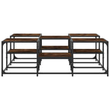 Coffee Table Smoked Oak 121x121x40 cm Engineered Wood 839070