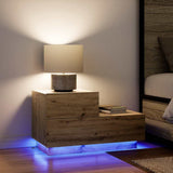 Bedside Cabinet Artisan Oak 70 x 36 x 40.5 cm Engineered Wood 863064